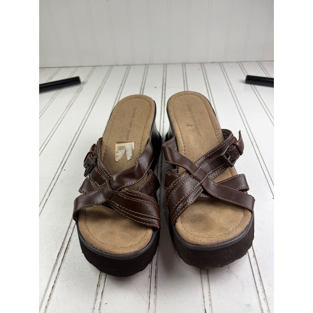 Lower East Side Vintage Y2K Chunky Platform Wedge Sandals Women's Size 6-6.5